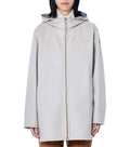 Grey Solid Hood Jacket 1