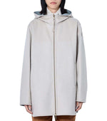 Grey Solid Hood Jacket 1