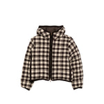 Brown Checks Hood Jacket 1