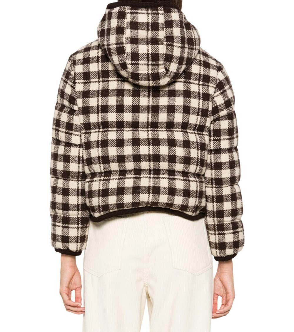Brown Checks Hood Jacket 3
