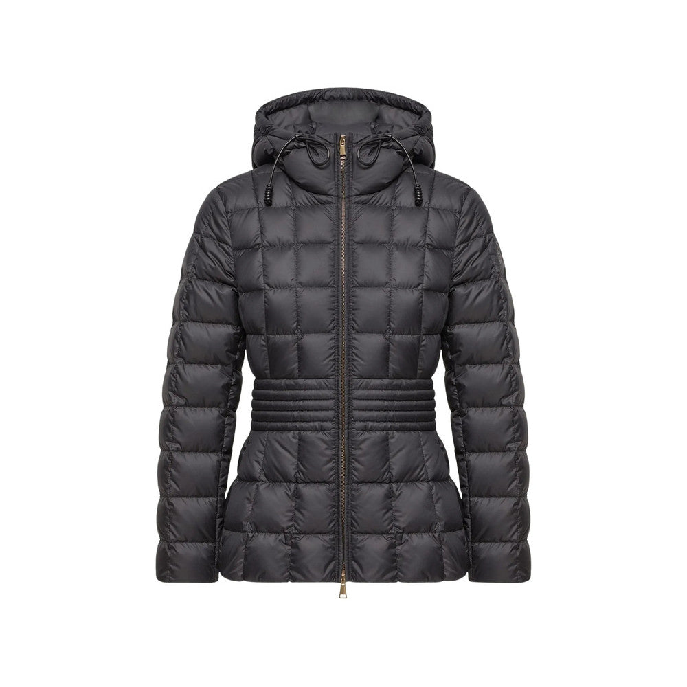 Black Quilted Hood Jacket 1