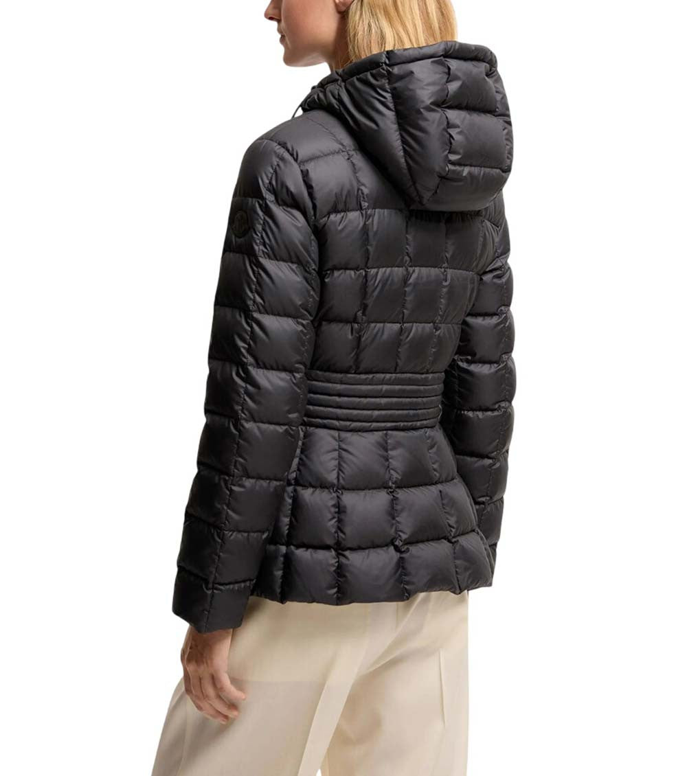 Black Quilted Hood Jacket 3