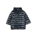 Blue Quilted Mock Collar Jacket 1