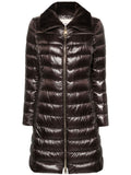 Brown Quilted Shirt Collar Jacket 1