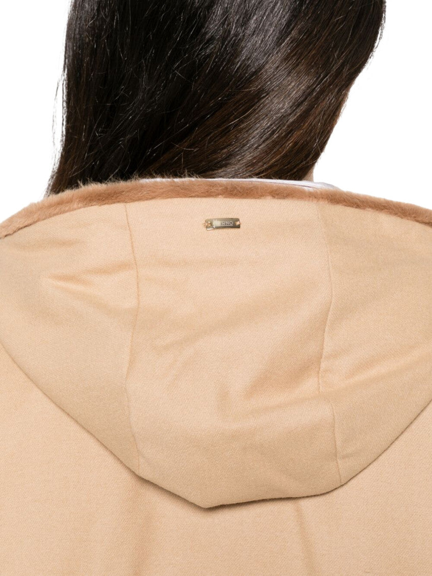 Brown Solid Hood Jacket 4