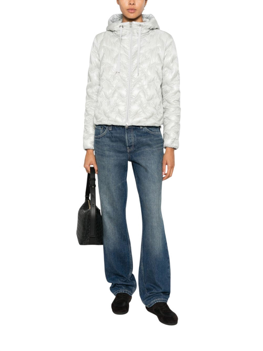 Light Grey Quilted Hood Jacket 2