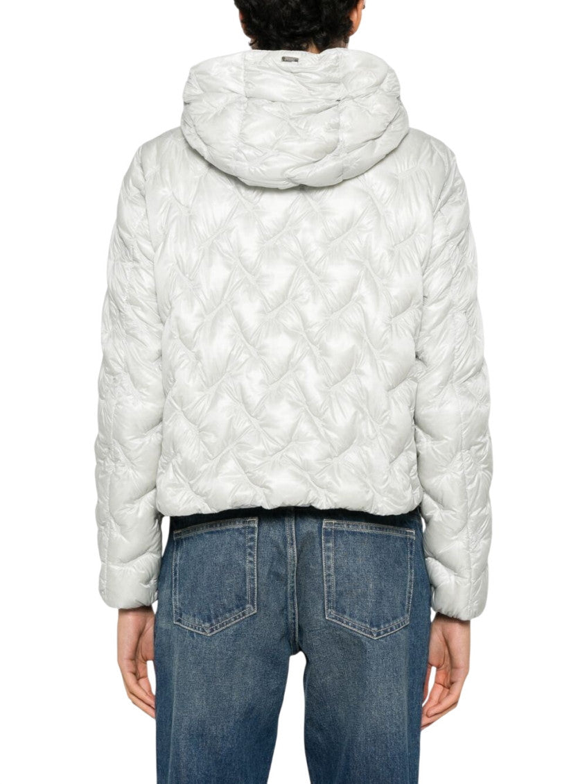 Light Grey Quilted Hood Jacket 3