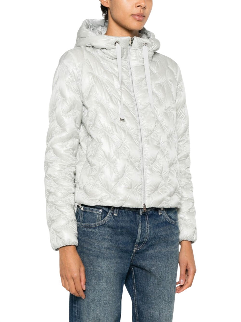 Light Grey Quilted Hood Jacket 5