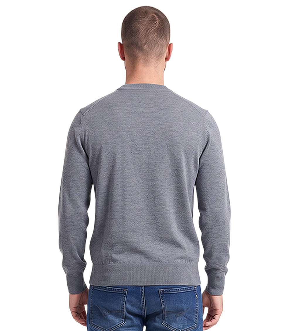 Grey Crew Neck Sweater 2