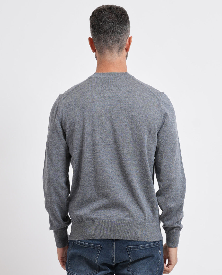 Grey Crew Neck Sweater 4