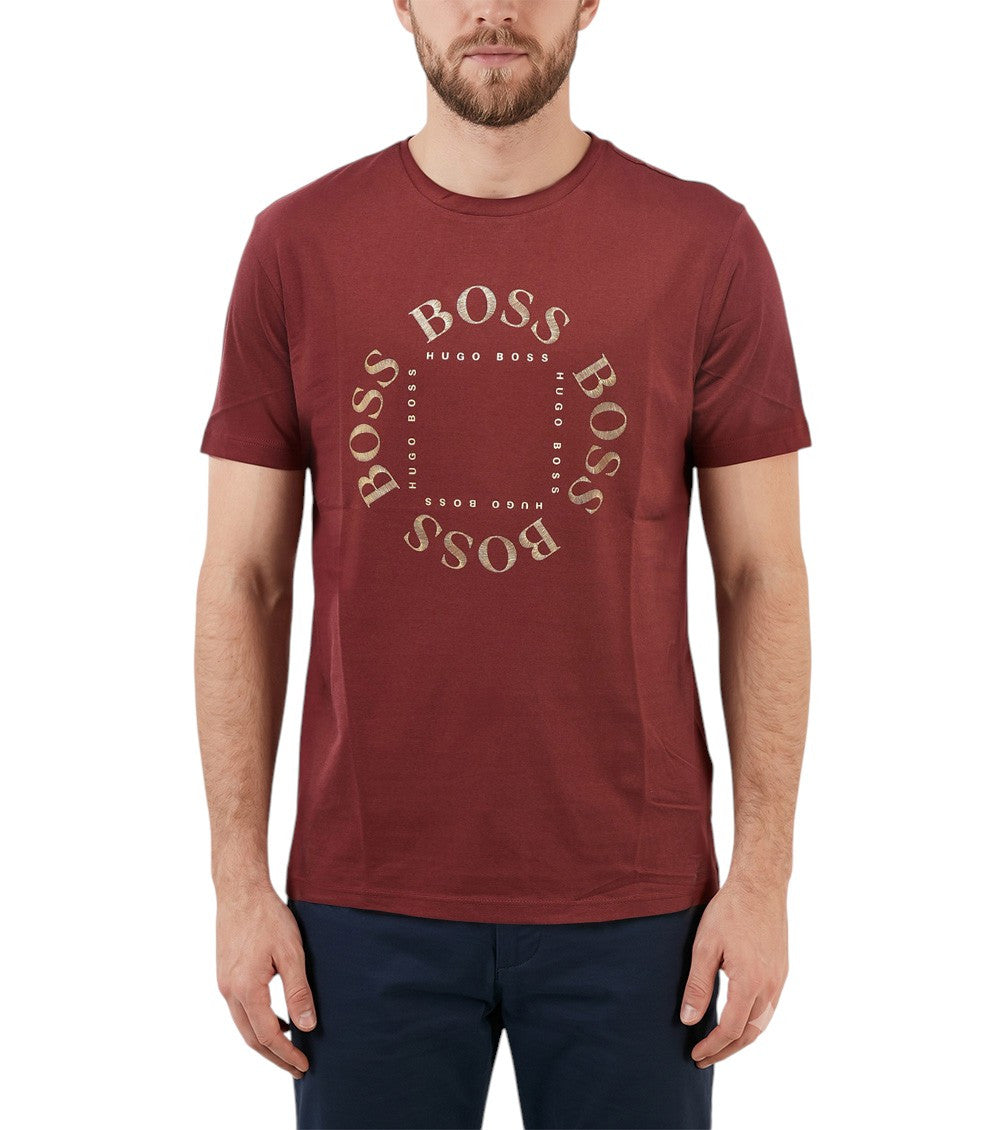Maroon Crew Neck T-Shirt 1