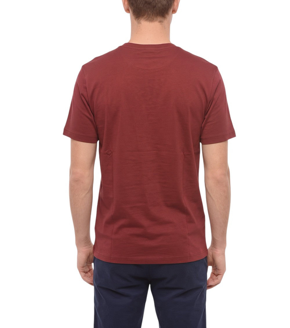 Maroon Crew Neck T-Shirt 2