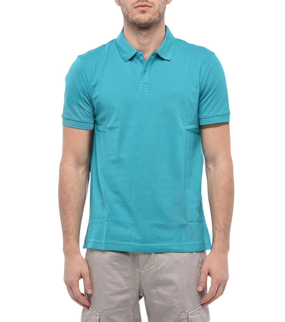 Blue Shirt Collar Polo 1