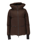 Brown Solid Hood Jacket 1