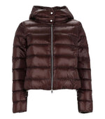 Brown Quilted Hood Jacket 1