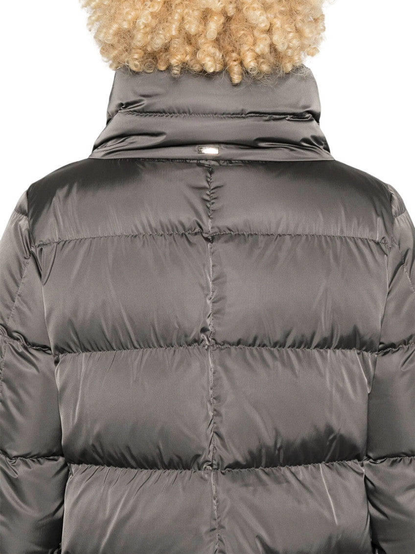 Dark Grey Quilted Hood Jacket 5