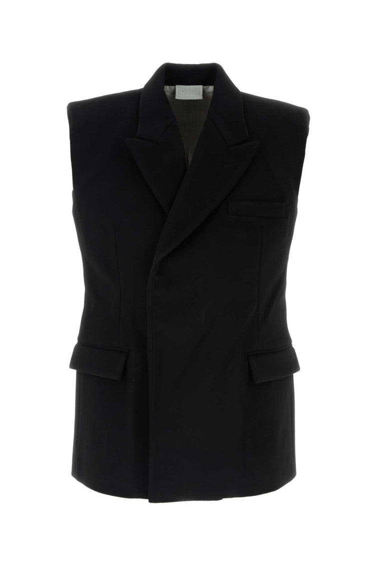 Black Sleeveless Blazer 1