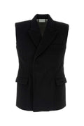 Black Sleeveless Blazer 1