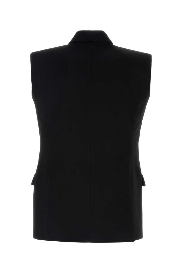 Black Sleeveless Blazer 2