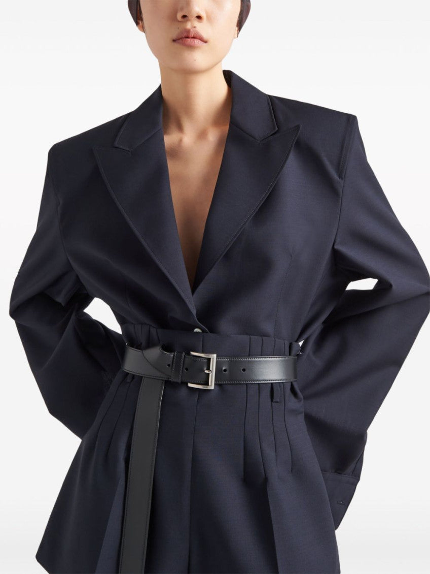 Navy Blue Single Breasted Blazer 5