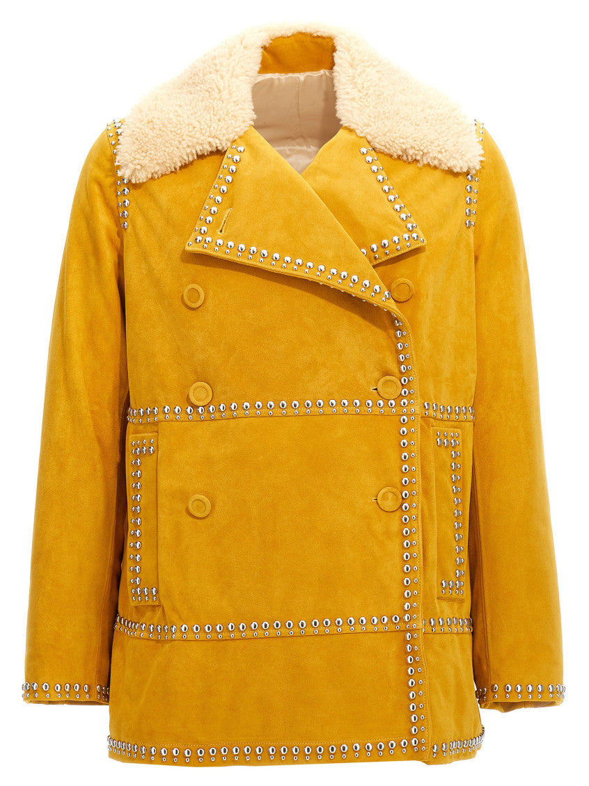 Yellow Double Breasted Jacket 1