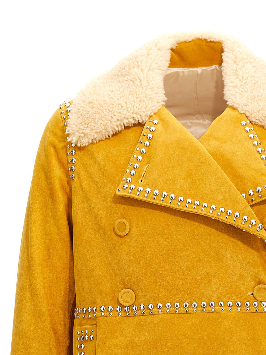 Yellow Double Breasted Jacket 3