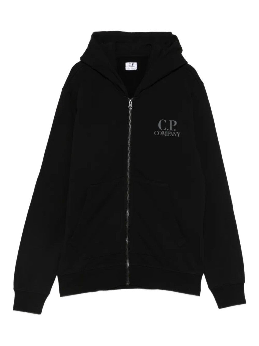 Boys Black Zip-Up Hoodie 1