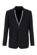 Navy Blue Single-breasted Blazer 1