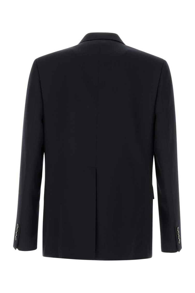 Navy Blue Single-breasted Blazer 2