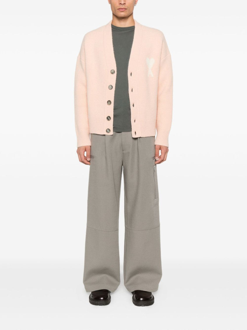 Pink Knitted Logo Cardigan 3