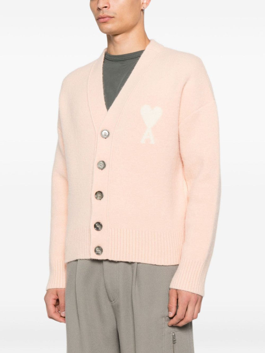 Pink Knitted Logo Cardigan 4