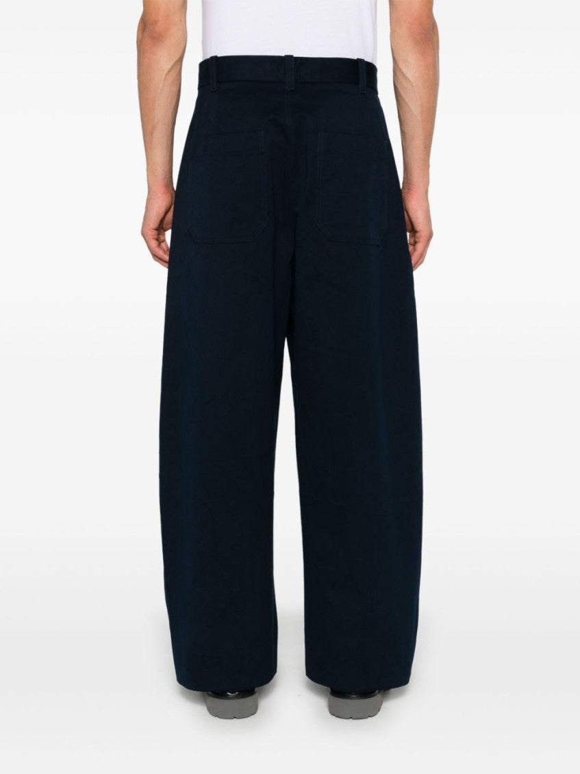 Navy Blue Cotton Trousers 2