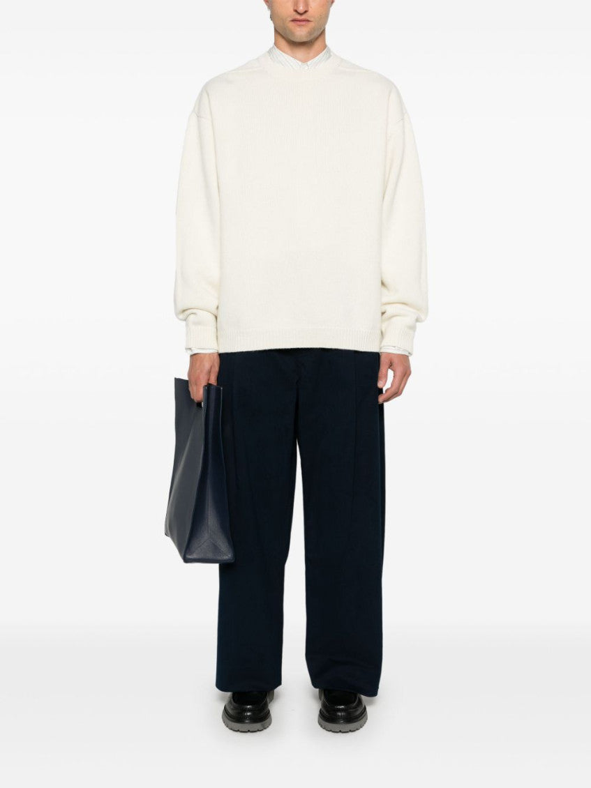 Navy Blue Cotton Trousers 3