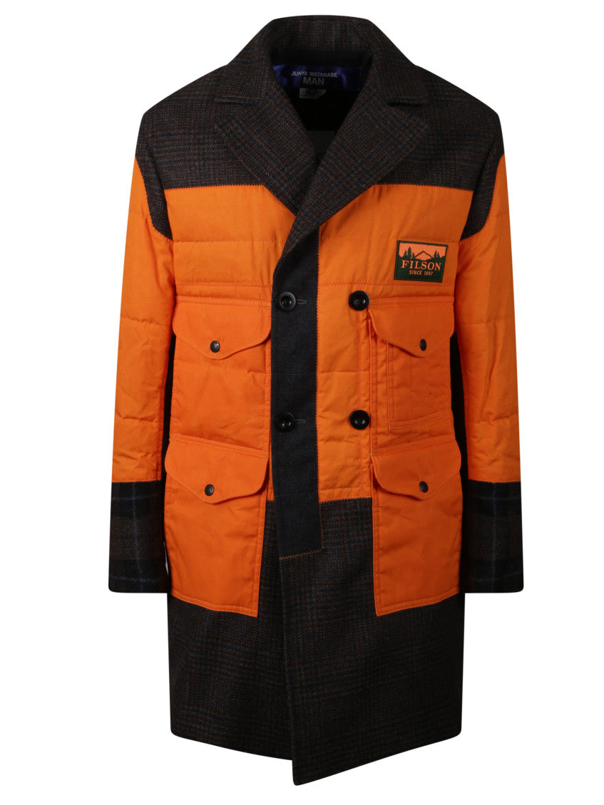 Orange Patchwork Jacket 1