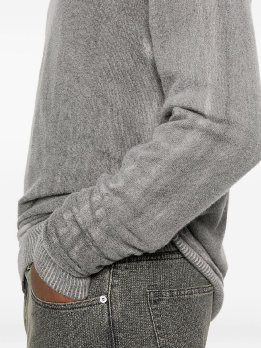 Grey V-neck Sweater 2