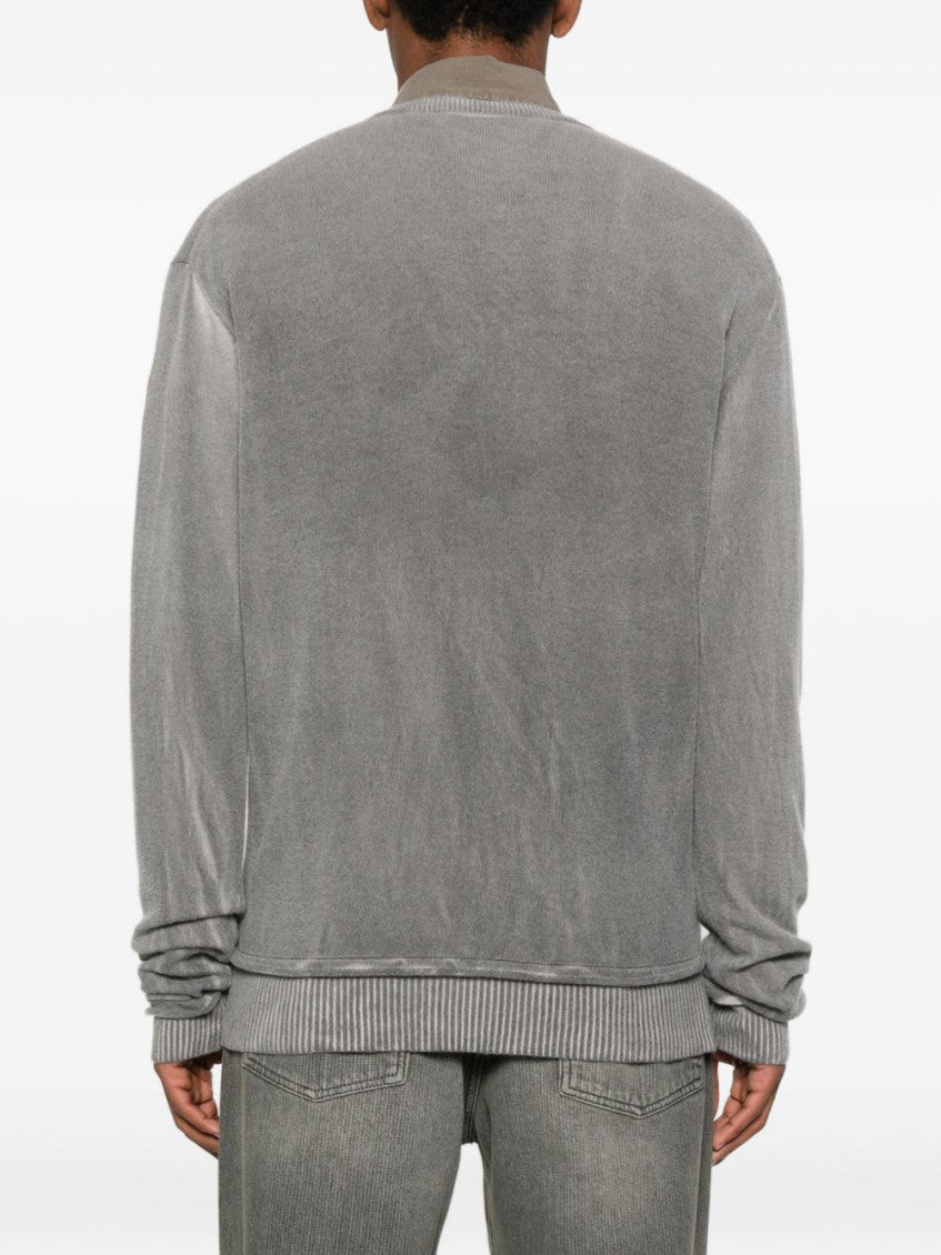 Grey V-neck Sweater 5