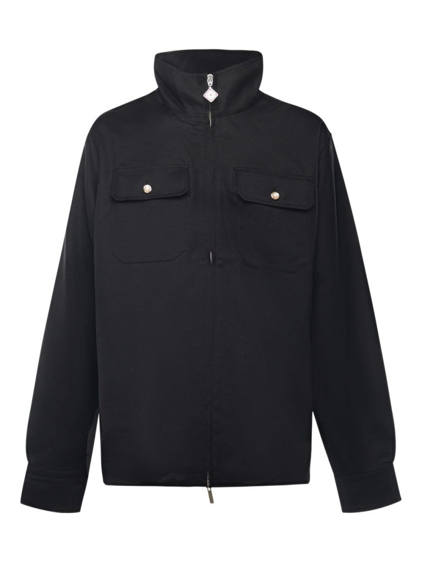 Black High-neck Zip Jacket 1