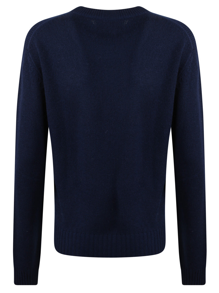 Navy Blue Wool Sweater 2