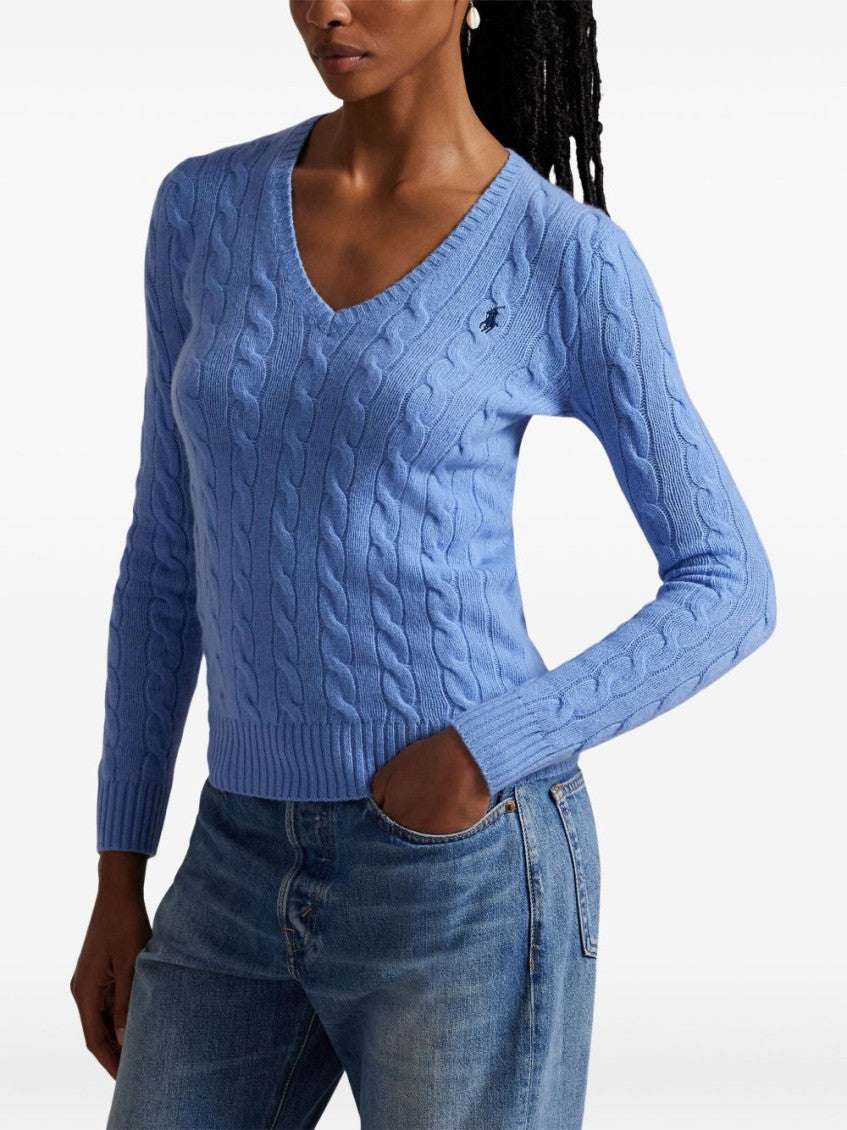 Light Blue V-Neck Sweater 3