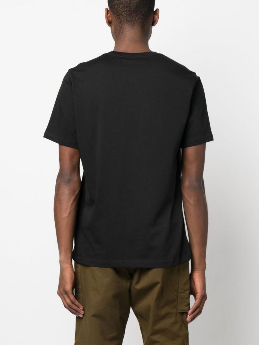 Black Logo patch T-shirt 4