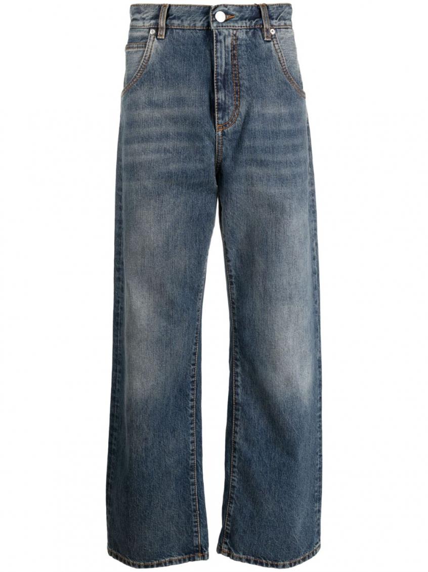 Blue Easy Fit Denim Jeans 1