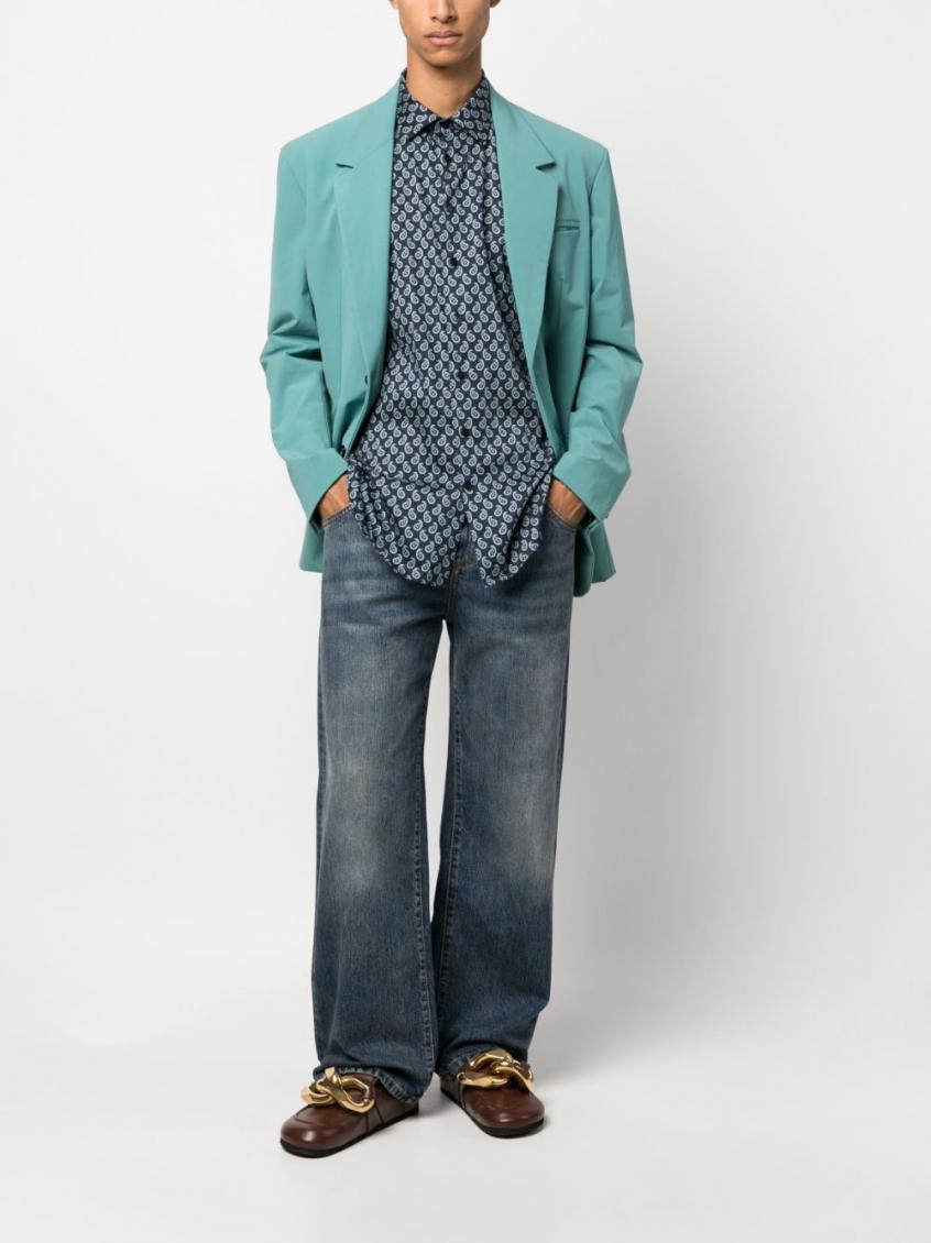 Blue Easy Fit Denim Jeans 5