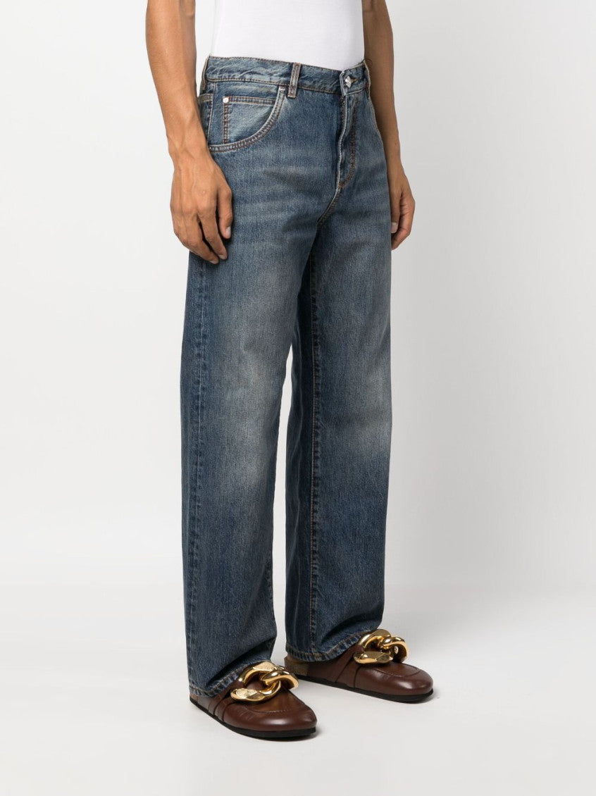 Blue Easy Fit Denim Jeans 7