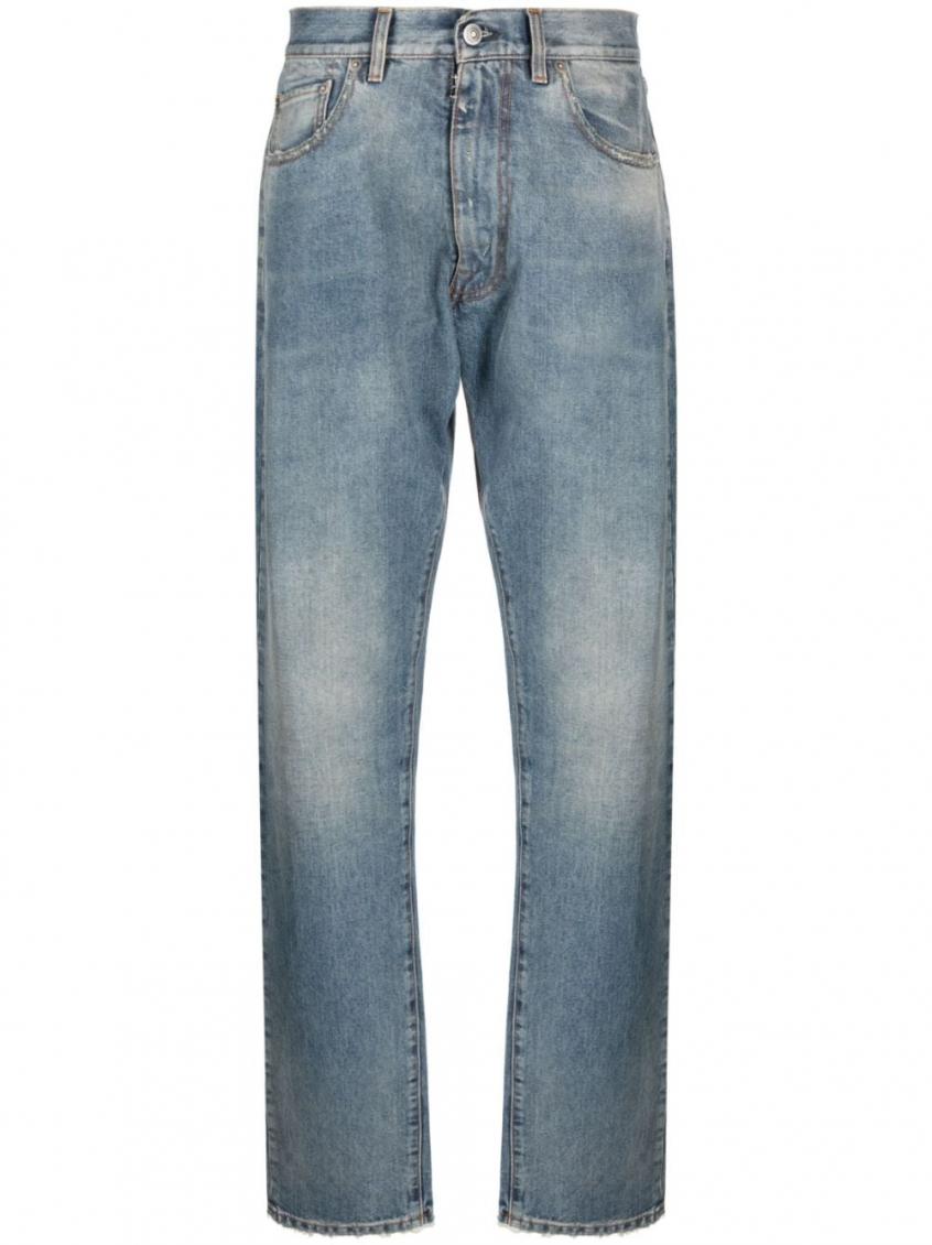 Blue High Waisted Denim Jeans 2