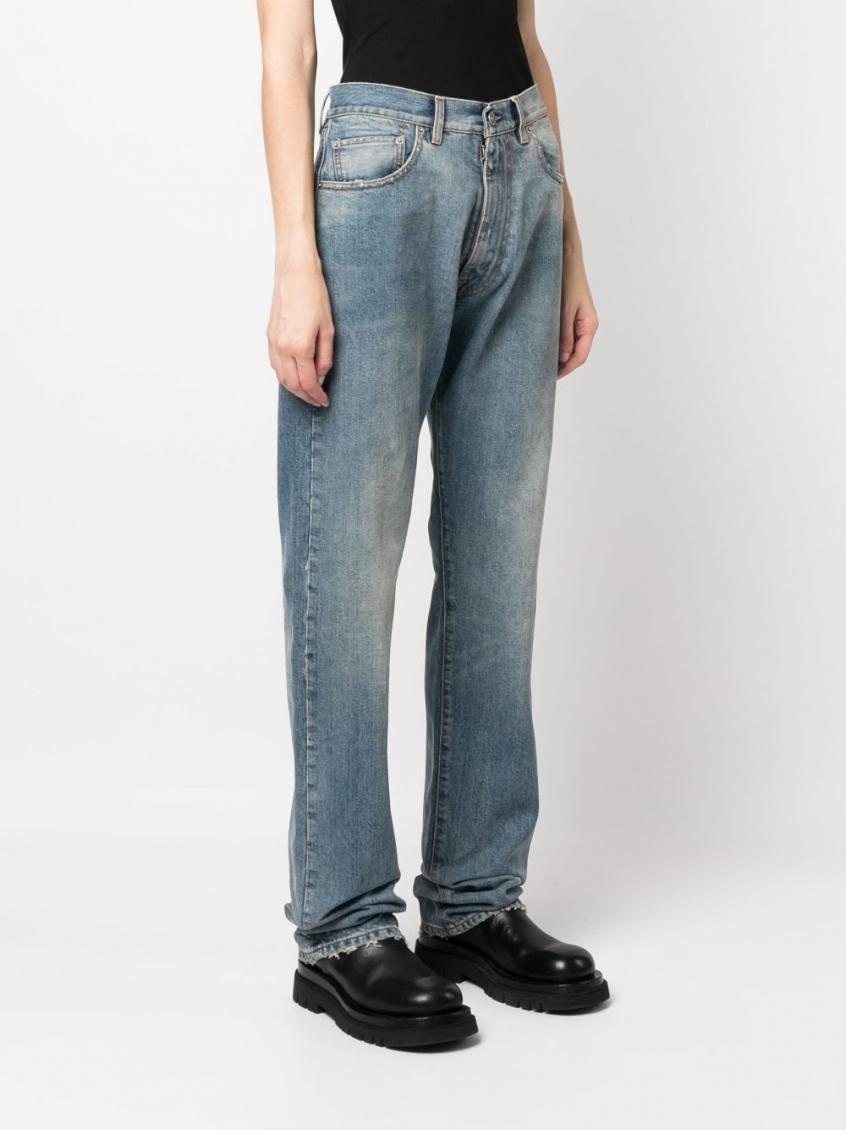 Blue High Waisted Denim Jeans 3