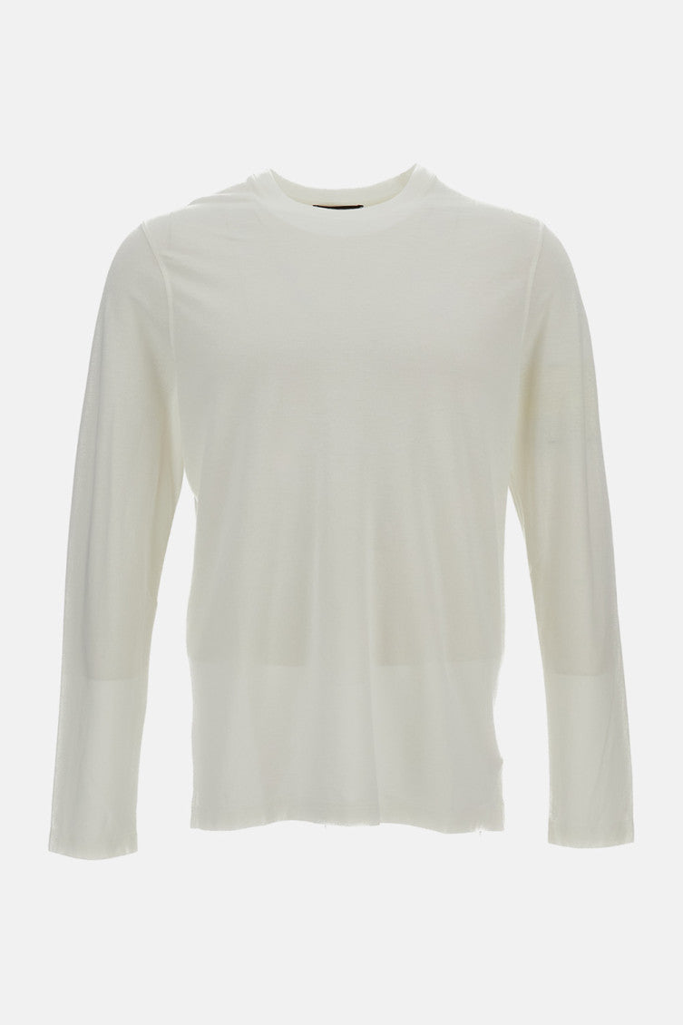 White Long Sleeve T-Shirt 1