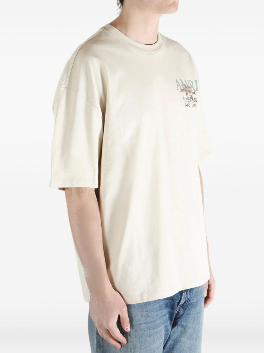 Beige Graphic Print T-Shirt 6