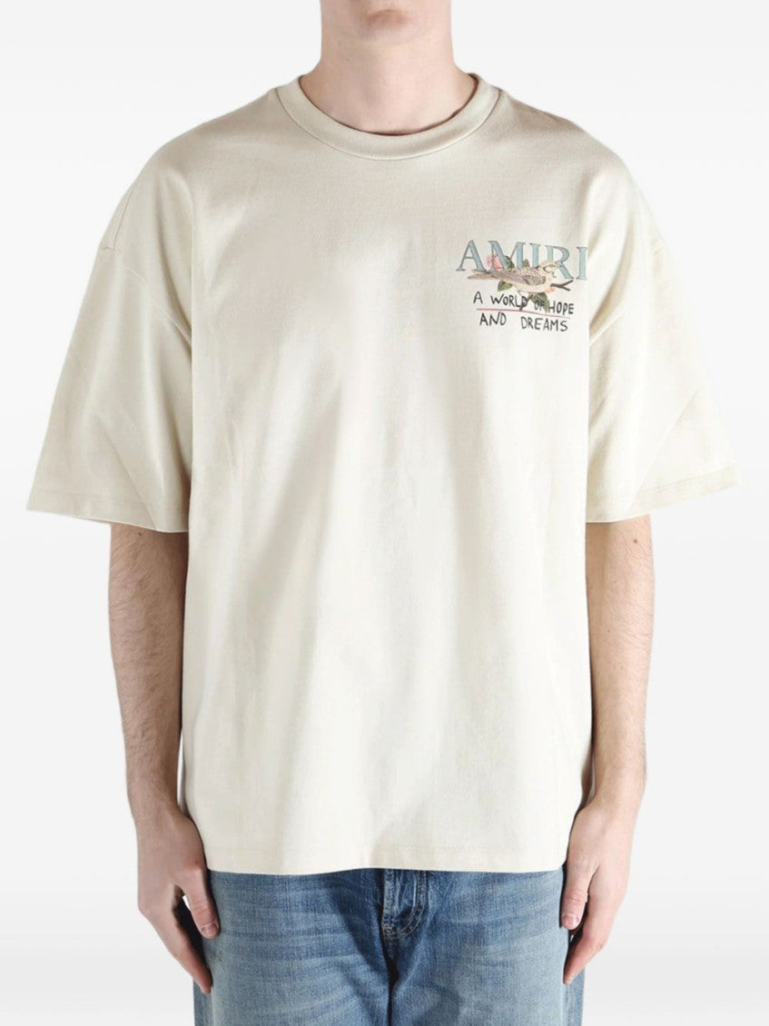 Beige Graphic Print T-Shirt 7