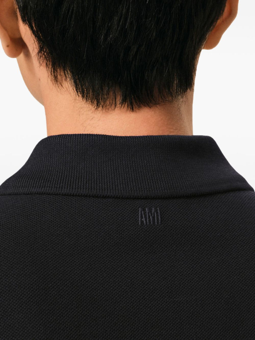 Black Embroidery Logo Polo 2