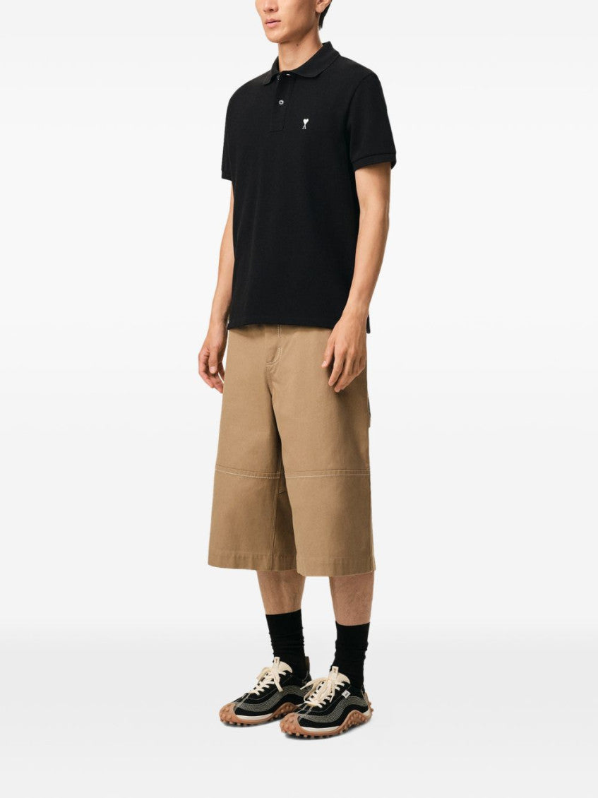 Black Embroidery Logo Polo 4